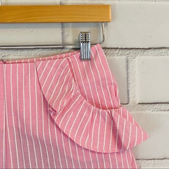 The Fifth Label Parcel Striped Ruffle Shorts - Picture 5 of 8